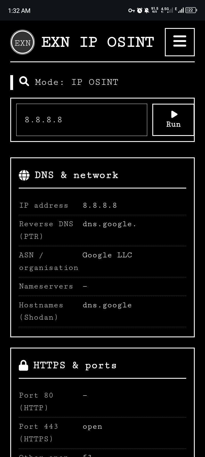 Reconnaissance tool